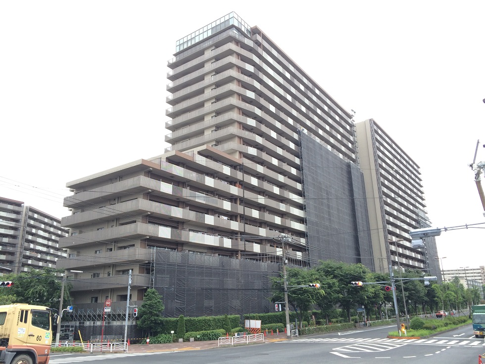 ６０ｍ仕様！２０階建てのマンション改修工事現場にて運用テスト中です