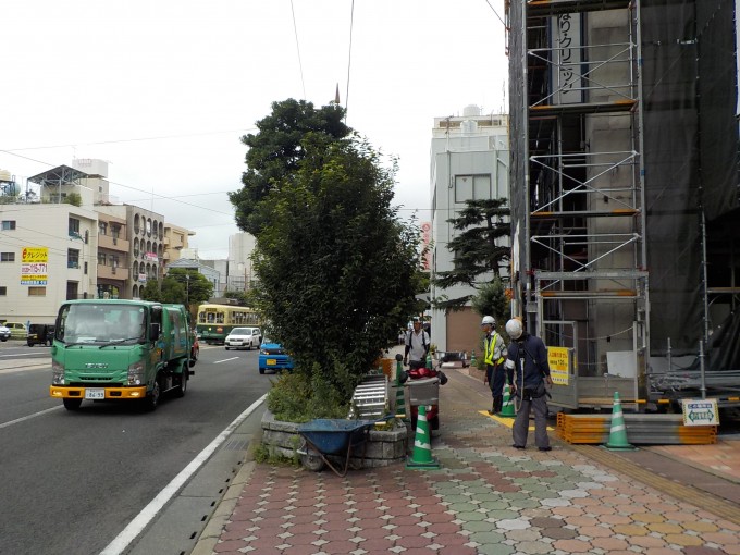 長崎市内の現場です。